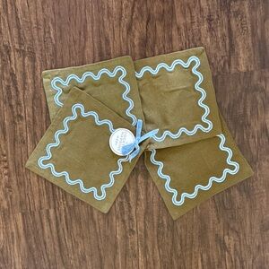 Anthropologie Madeline cocktail napkins set of 4